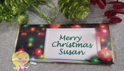 HD043 Christmas Card Candy Wrapper HD043 Christmas Card Candy Wrapper