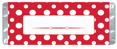 AP116 Red & White Polka Dots Candy Wrapper AP116 Red & White Polka Dots Candy Wrapper
